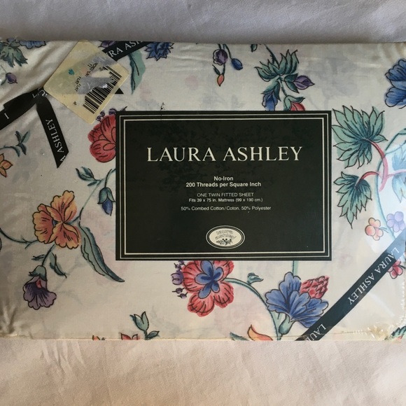 Laura Ashley Bedding Laura Ashley Twin Fitted Sheet Chinese Silk
